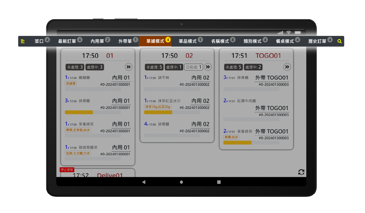 UniKDS 提供 7 種基本模式與 N 種客製廚房模式